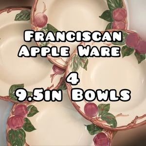 Franciscan Apple Ware 4 9.5in. Bowls